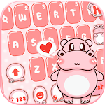 Pink Cute Hippo Theme