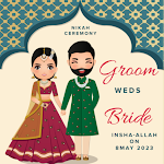 Muslim Wedding Card Maker 2025