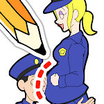 Draw Happy Police: Save all