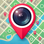 GPS 写真 : 位置情報と地図付き