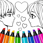 Livro Valentim para colorir