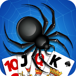 Spider Solitaire, Large Cards