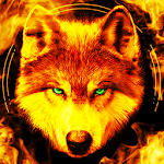Fire Wallpaper Theme Lone Wolf