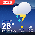 Météo locale：Widget d'alerte